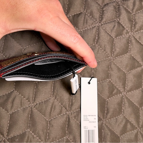 MARC JACOBS THE SNAPSHOT CHECKERBOARD CARD CASE IN MULTI - Picture 8 of 8